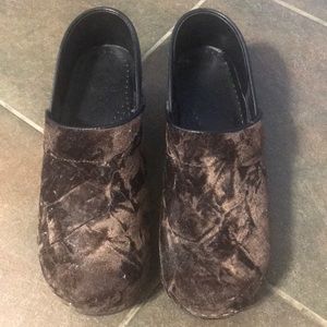 Dansko velvet clogs